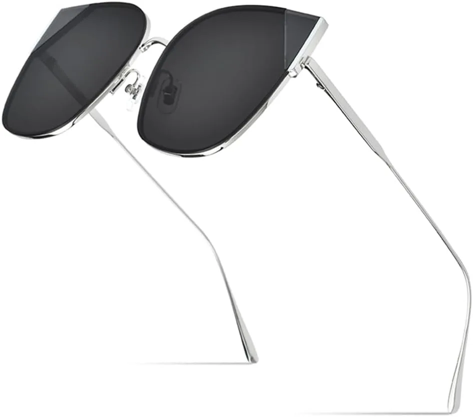 

Солнцезащитные очки «кошачий глаз» для женщин, модные солнцезащитные очки «кошачий глаз» из сплава для мужчин, с зеркальными линзами, нейлоновые MTZJH, 3