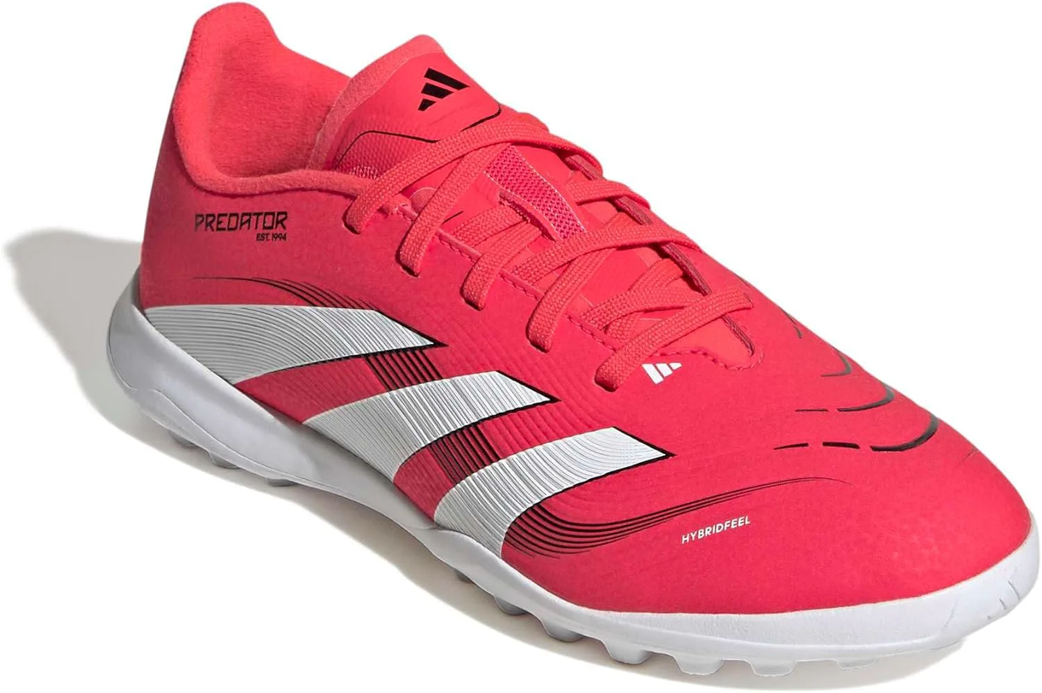 Футбольные кроссовки Adidas Originals Boys' League Predator для игры на траве, красный/белый/черный — фото 4
