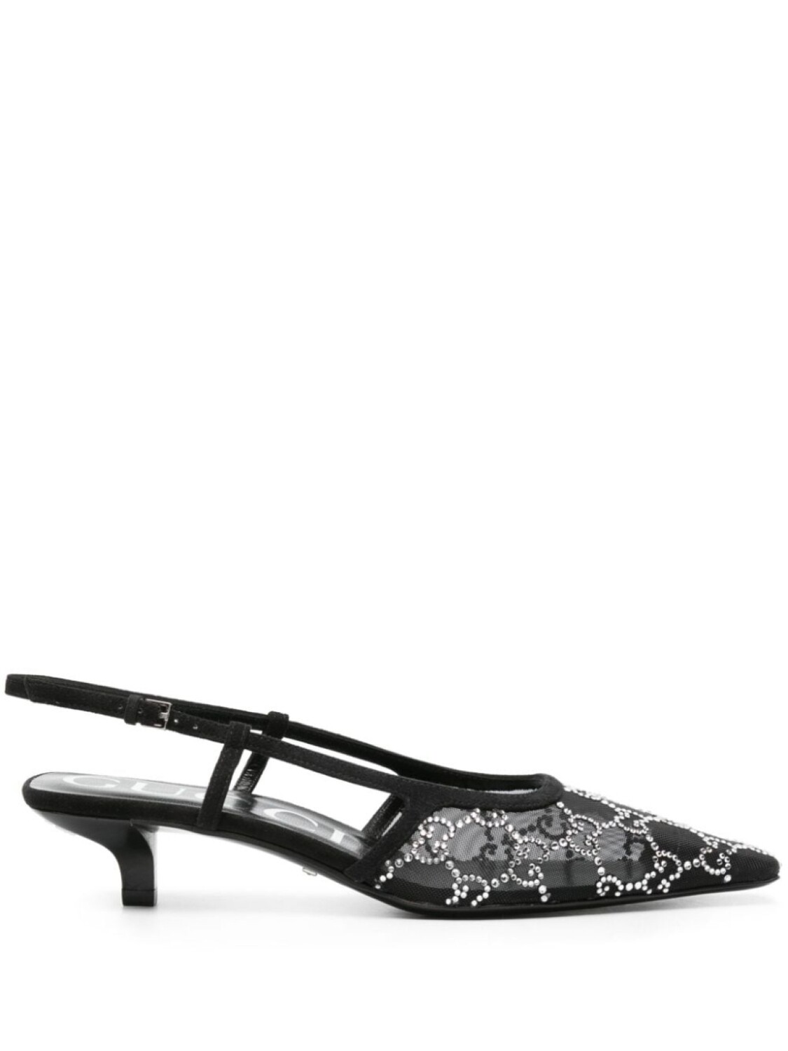 

Gucci туфли GG 35 с ремешком на пятке, черный