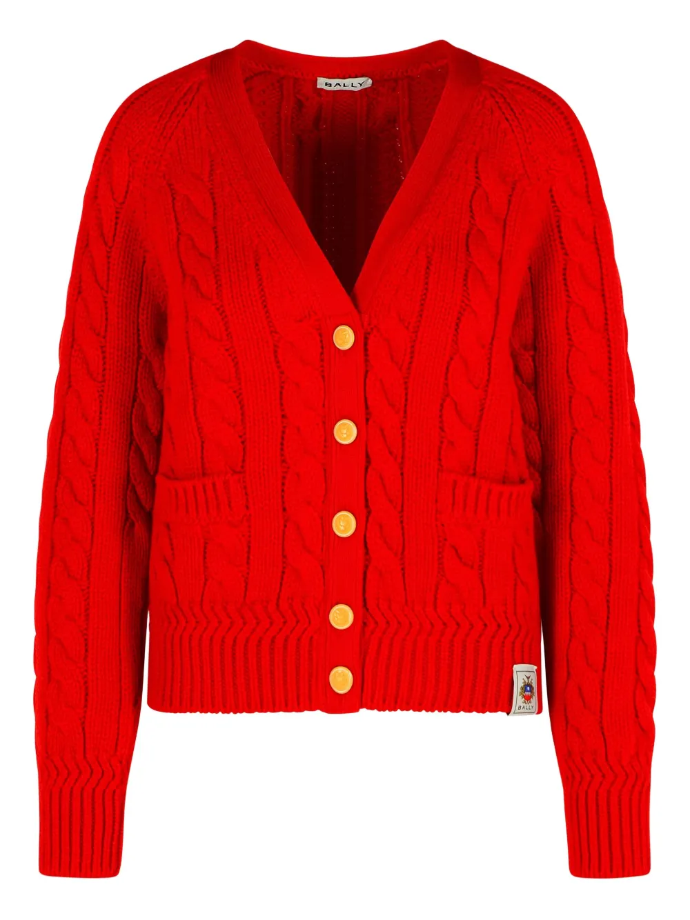 

Кардиган фактурной вязки Bally, красный
