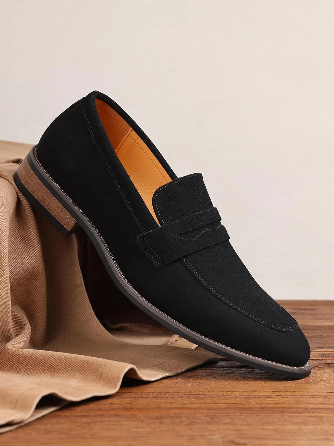 Лоферы кожаные Classic British Loafers, Black SJIUTLYUE — фото 2