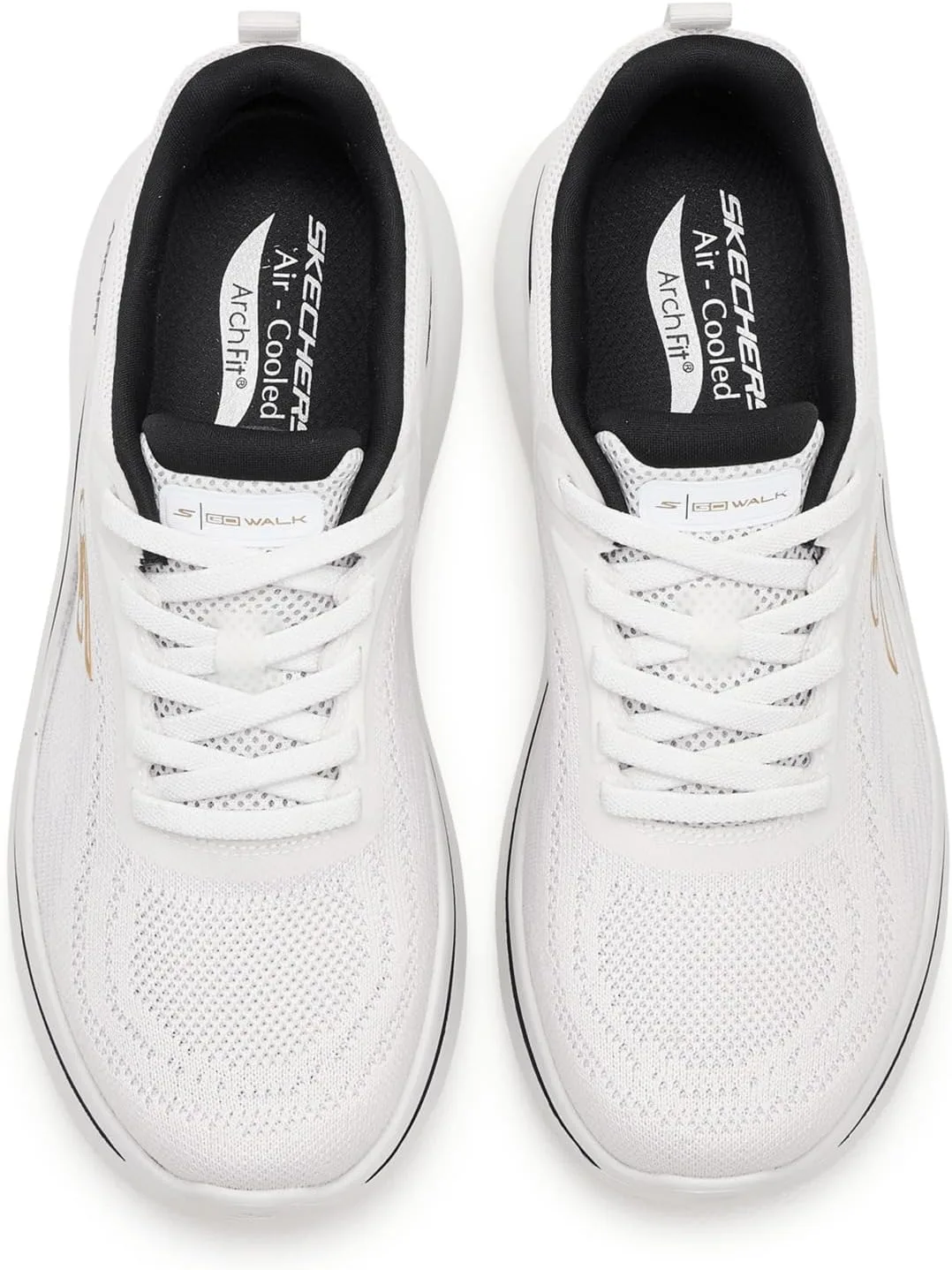 Мужские кроссовки Skechers Go Walk Arch Fit N-Joy Nate, белый/темно-синий — фото 2