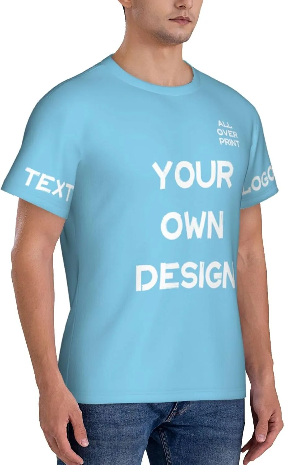 Футболка с принтом Custom Shirt с логотипом и текстом — фото 4