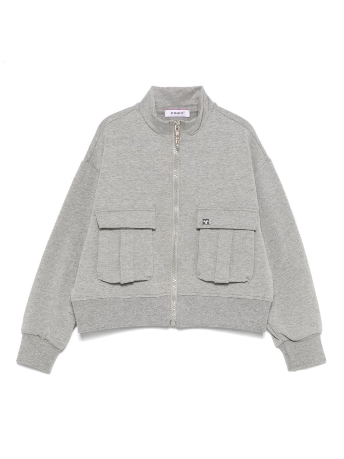 

Свитшот Pinko Kids с текстурой джерси, серый