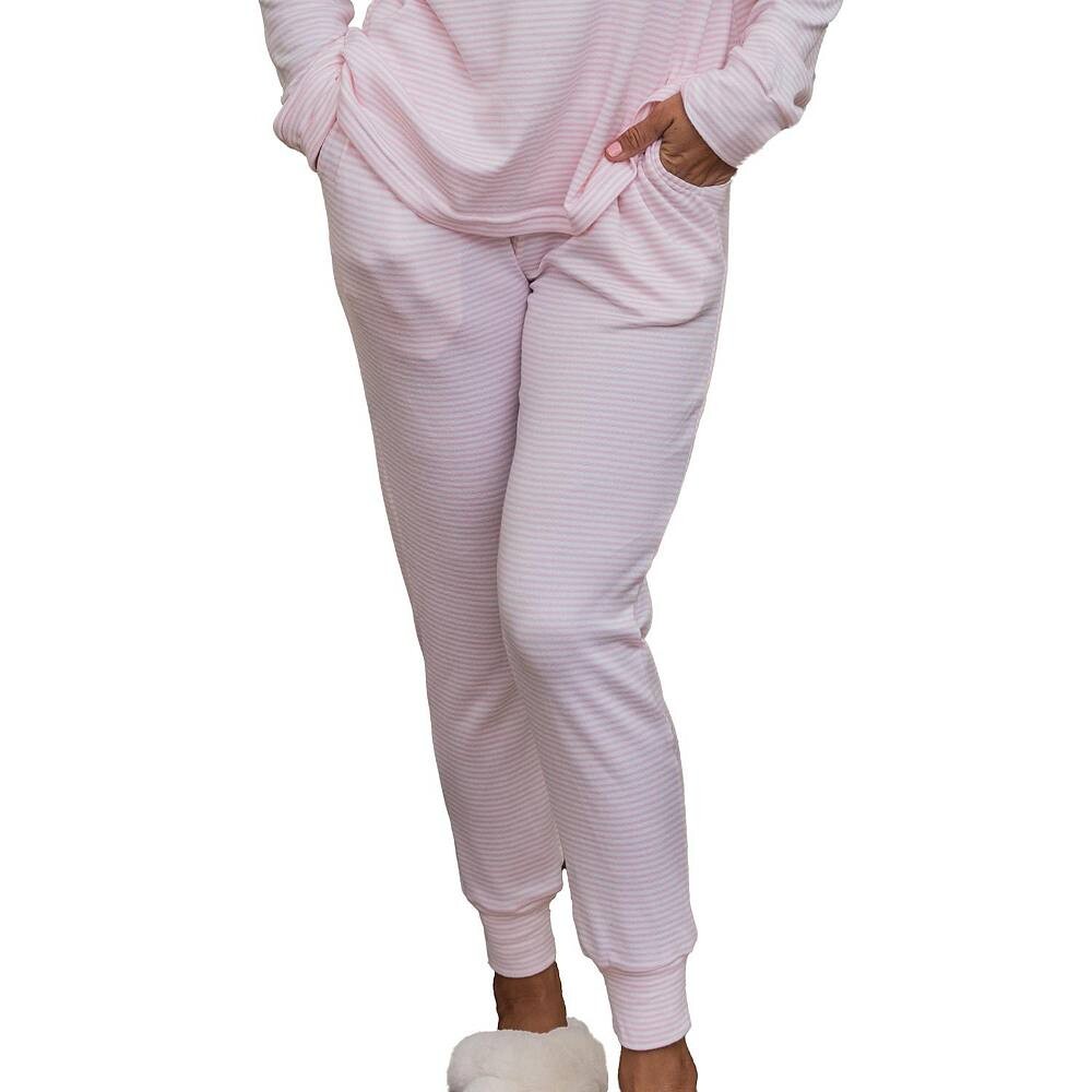 

Женские очень мягкие брюки для отдыха Calypsa LLC, цвет Pink Stripes