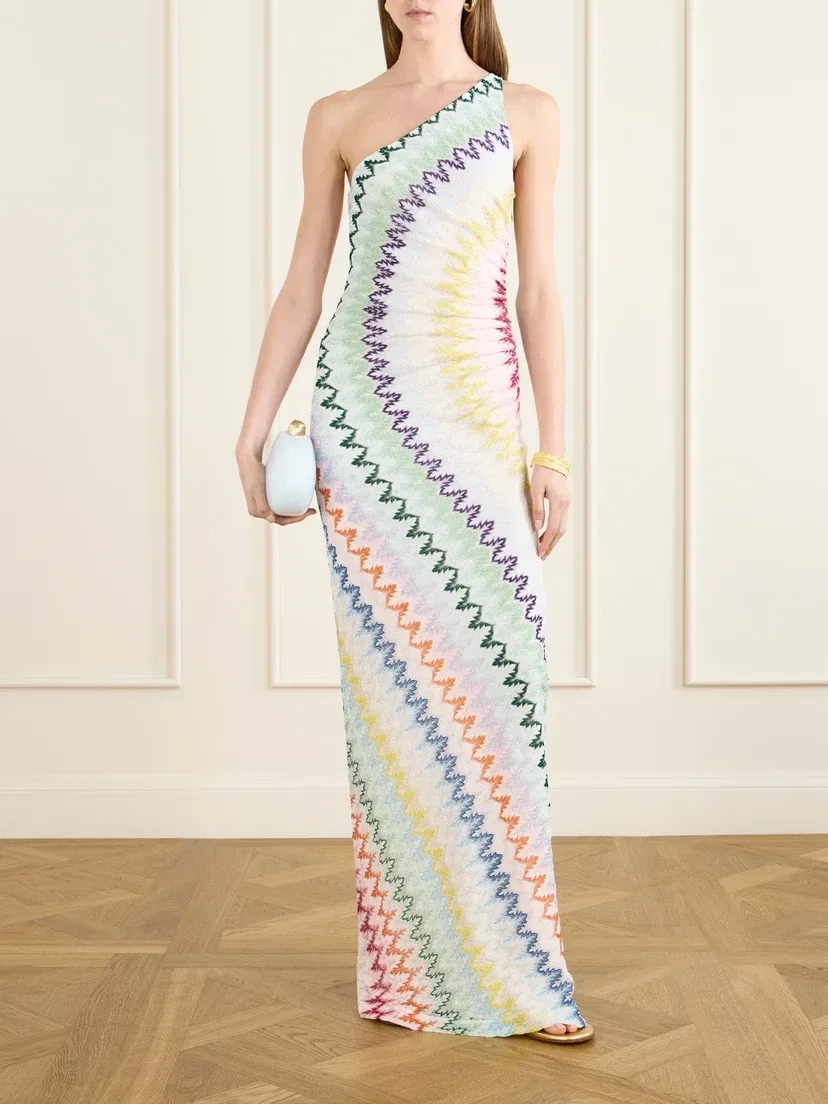 Макси-платье без рукавов в полоску Missoni, мультицвет — фото 2