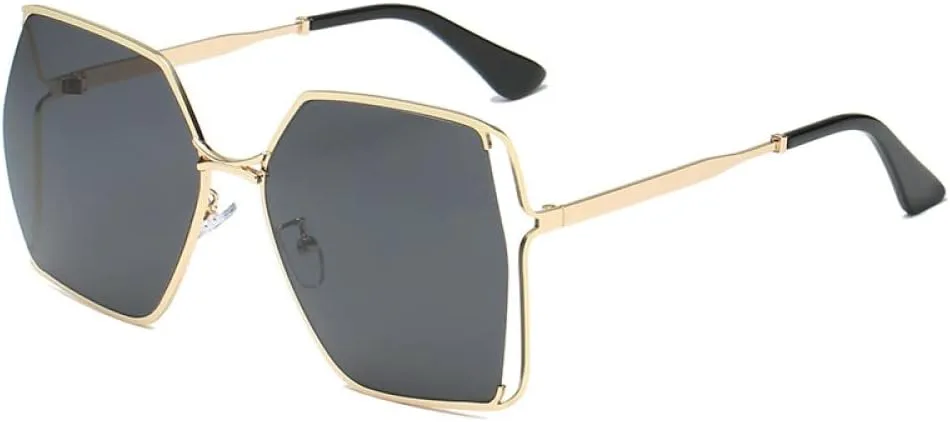 

Женские солнцезащитные очки с градиентным покрытием, увеличенного размера, с полыми линзами, винтажные, из сплава, зеленые, с защитой от УФ-излучения UV400 LANGSER, 1