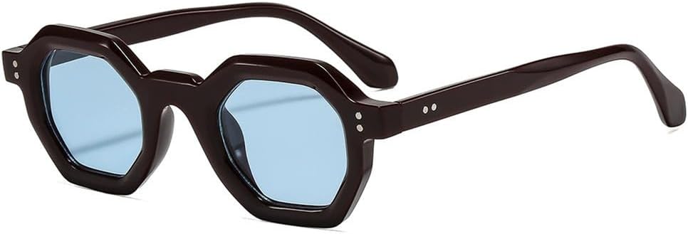 

Солнцезащитные очки UV400 с заклепками, маленькая оправа, леопардовый синий цвет, для женщин и мужчин, для бега и занятий спортом на открытом воздухе UYPTK, Leopard Blue