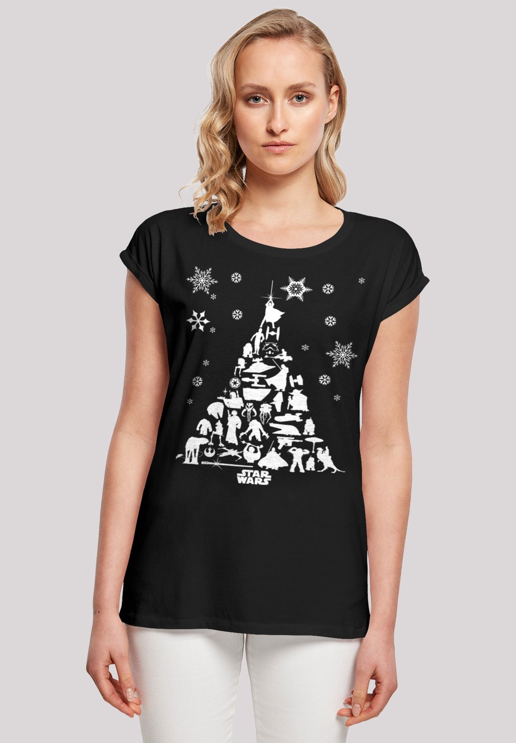 

Футболка с принтом STAR WARS CHRISTMAS WEIHNACHTSBAUM F4NT4STIC, черный