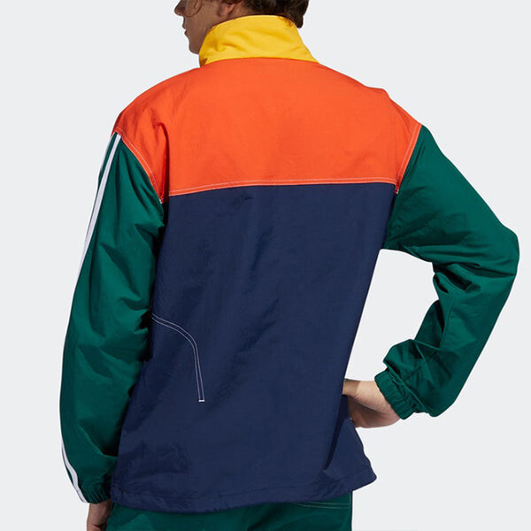 Куртка adidas originals Summer B-Ball Windbreaker - Blue, синий — фото 4