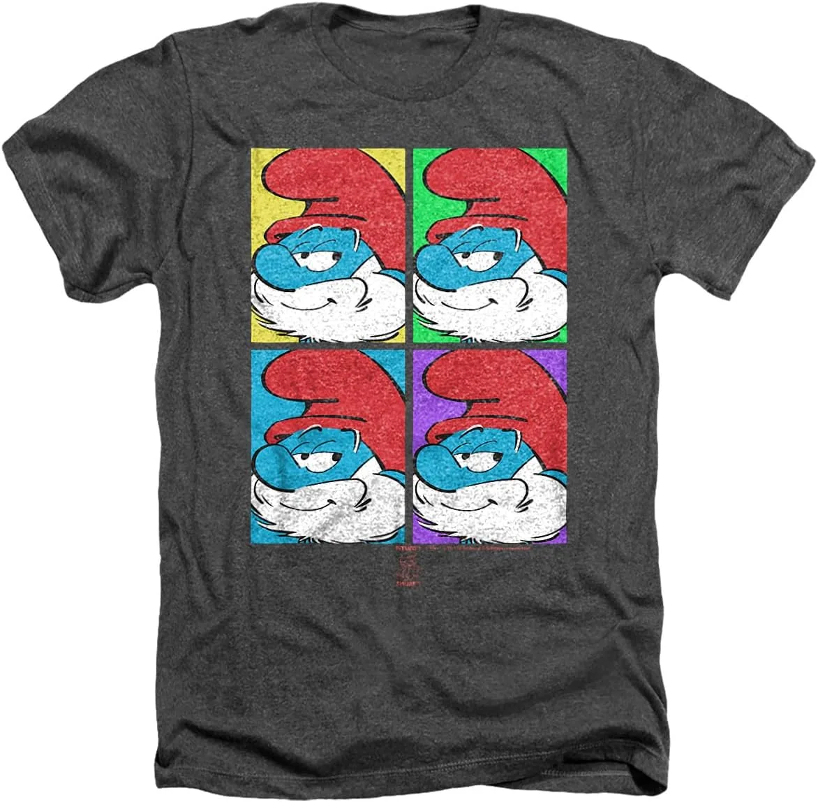 

LOGOVISION Smurfs Smurf Tile Collection футболка Unisex Adult Heather