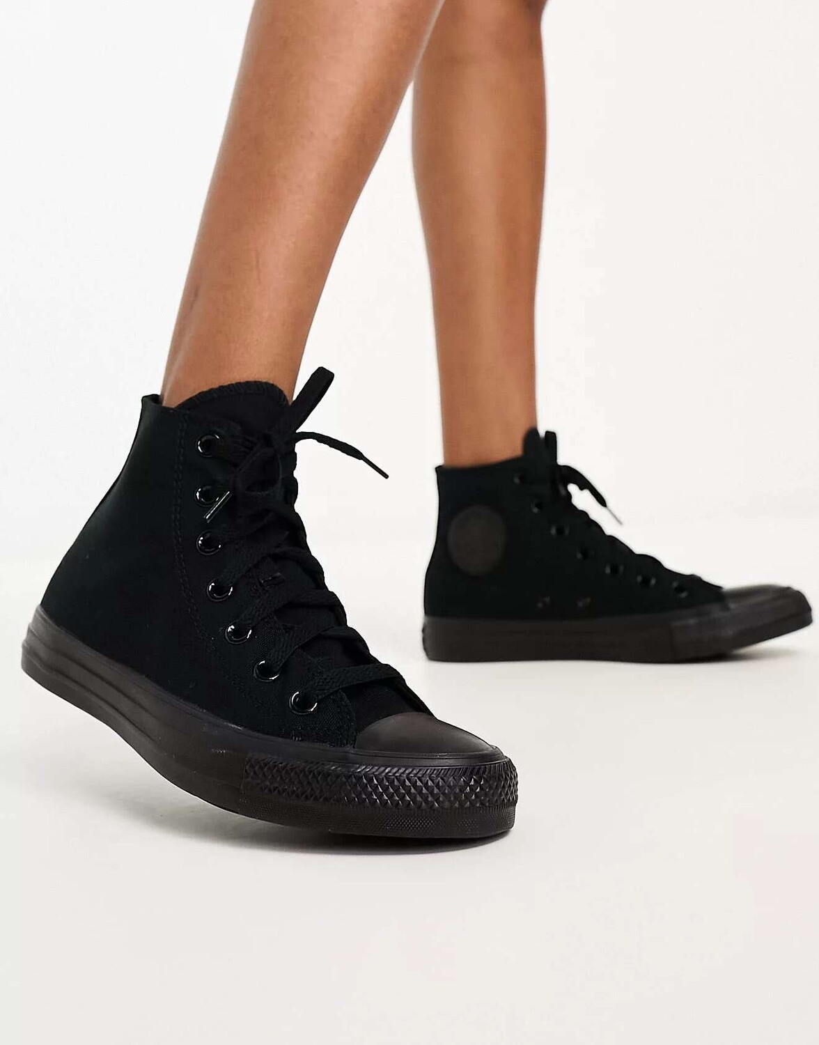Черные однотонные кроссовки унисекс Converse Chuck Taylor All Star Hi