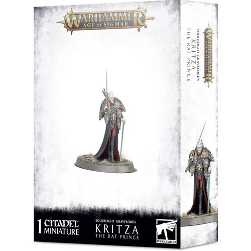 

Миниатюра Games Workshop Warhammer Age of Sigmar: Soulblight Gravelords - Kritza, the Rat Prince