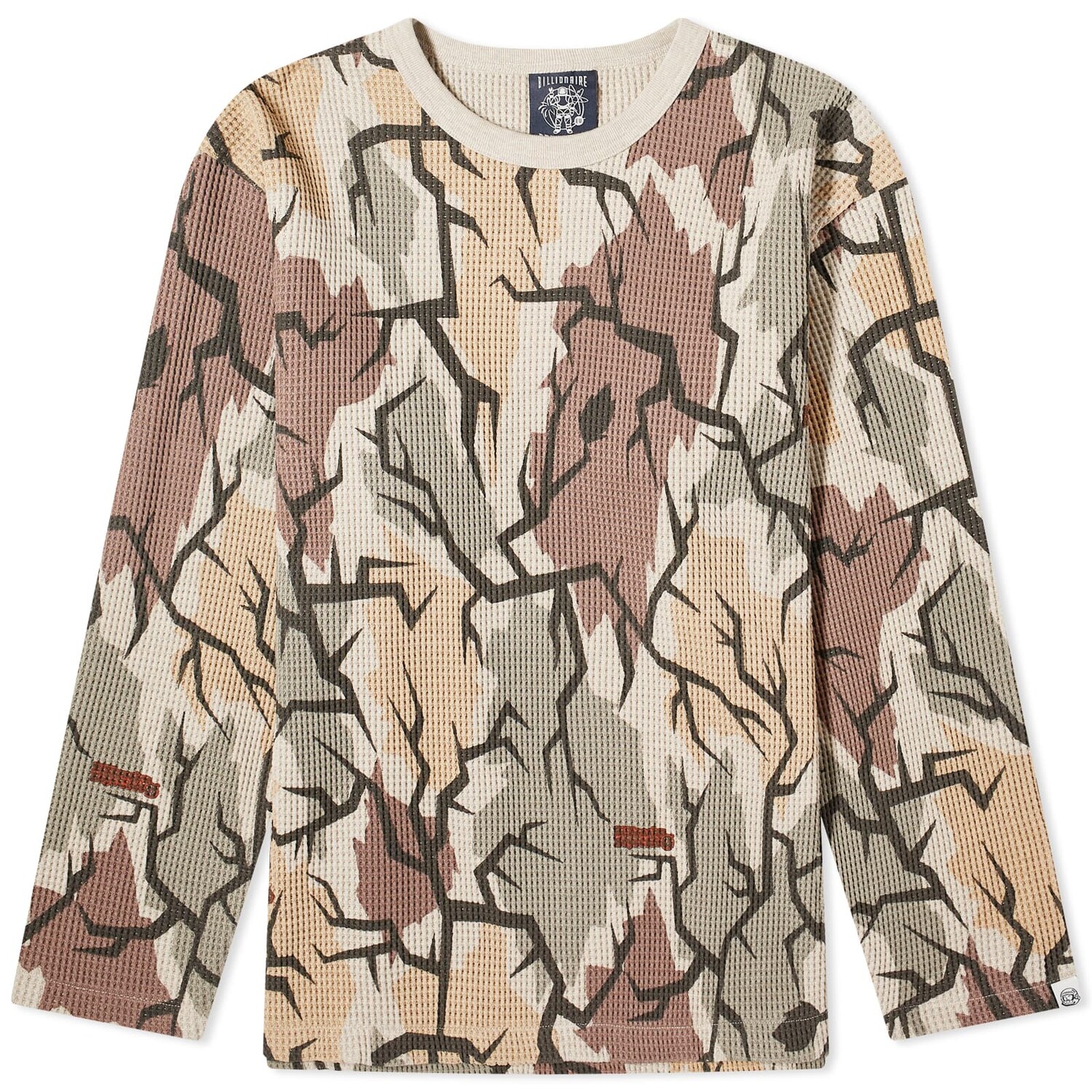 

Футболка Billionaire Boys Club Camo Waffle Long Sleeve, цвет Multi Camo