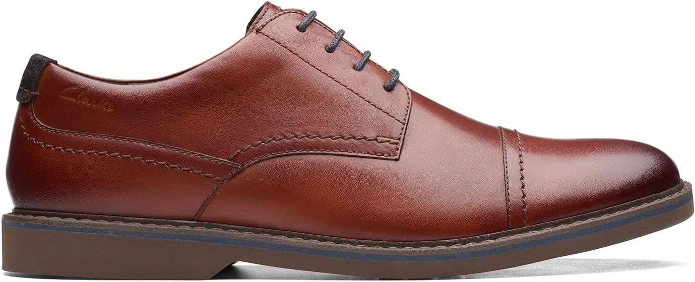 Туфли Clarks Atticus Lt Cap Lederschuhe in Dunkelbraun, Dark Tan