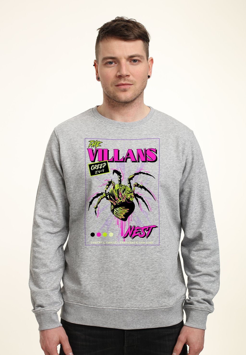 

Толстовка MATT KEELING THE VILLAINS NEST Henry Tiger, цвет Heather Grey