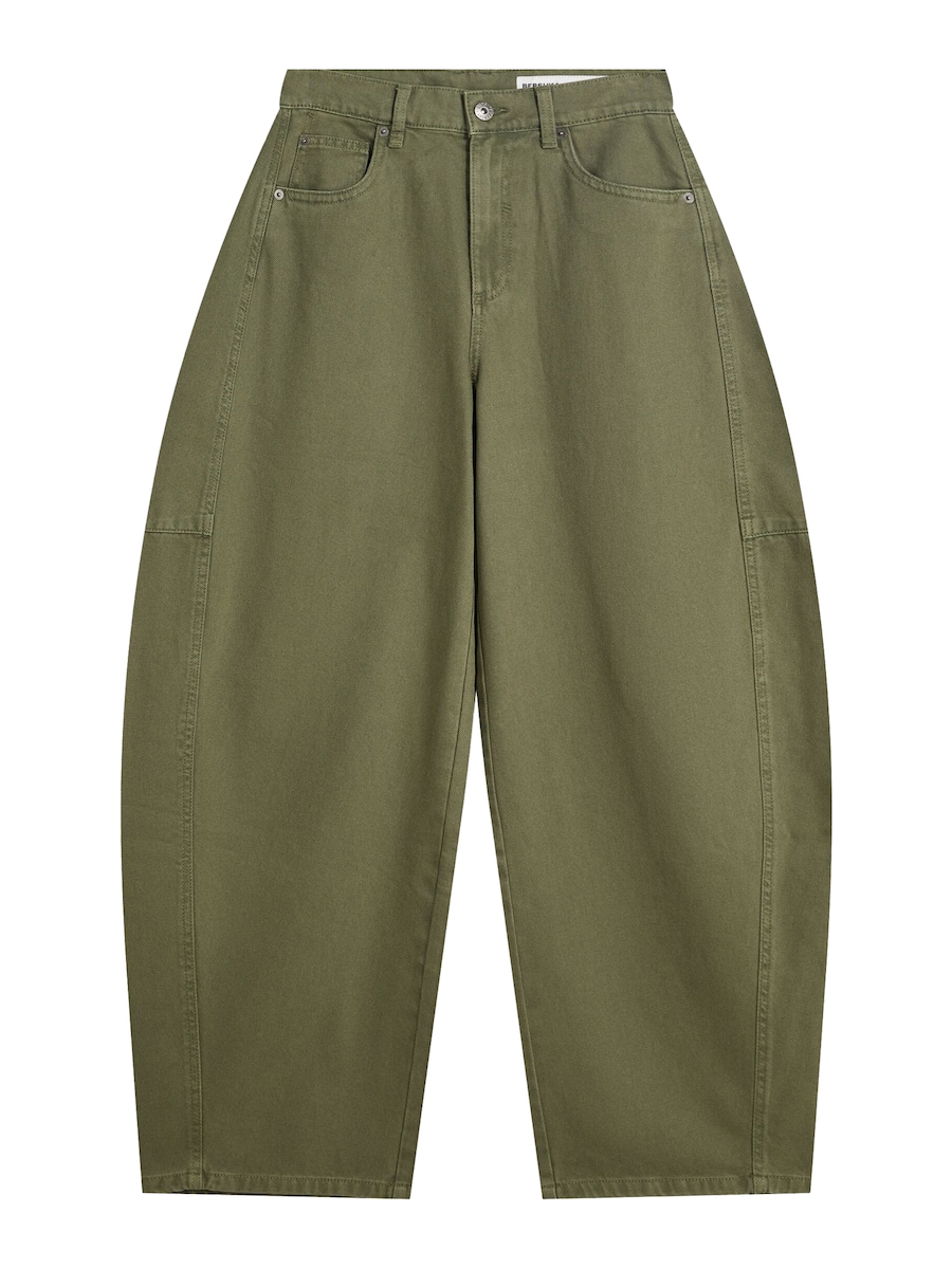 

Мешковатые штаны Bershka, зеленый