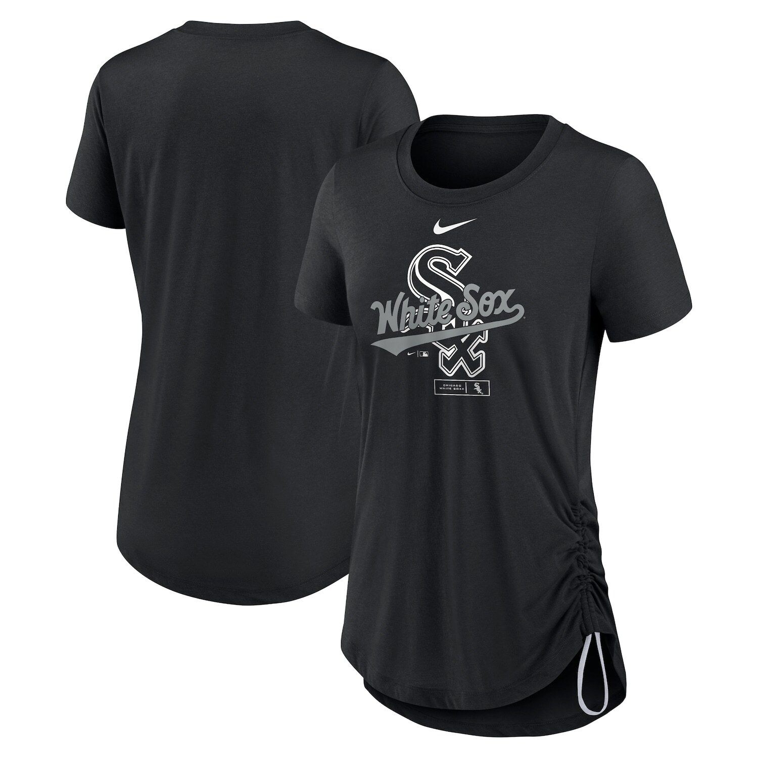 

Женская футболка Nike Black Chicago White Sox Fashion Tri-Blend Performance с боковой застежкой Nike