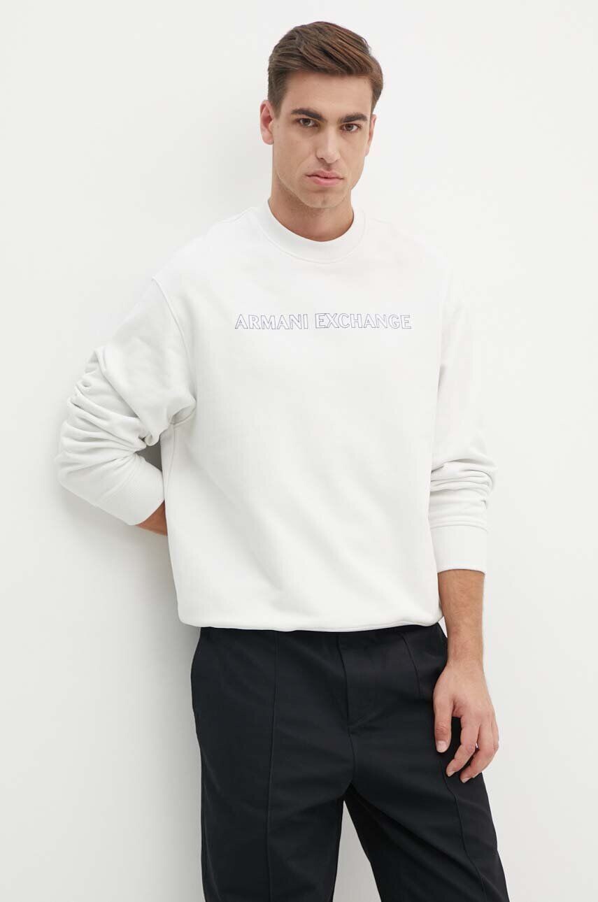 

Хлопковая толстовка Armani Exchange, белый