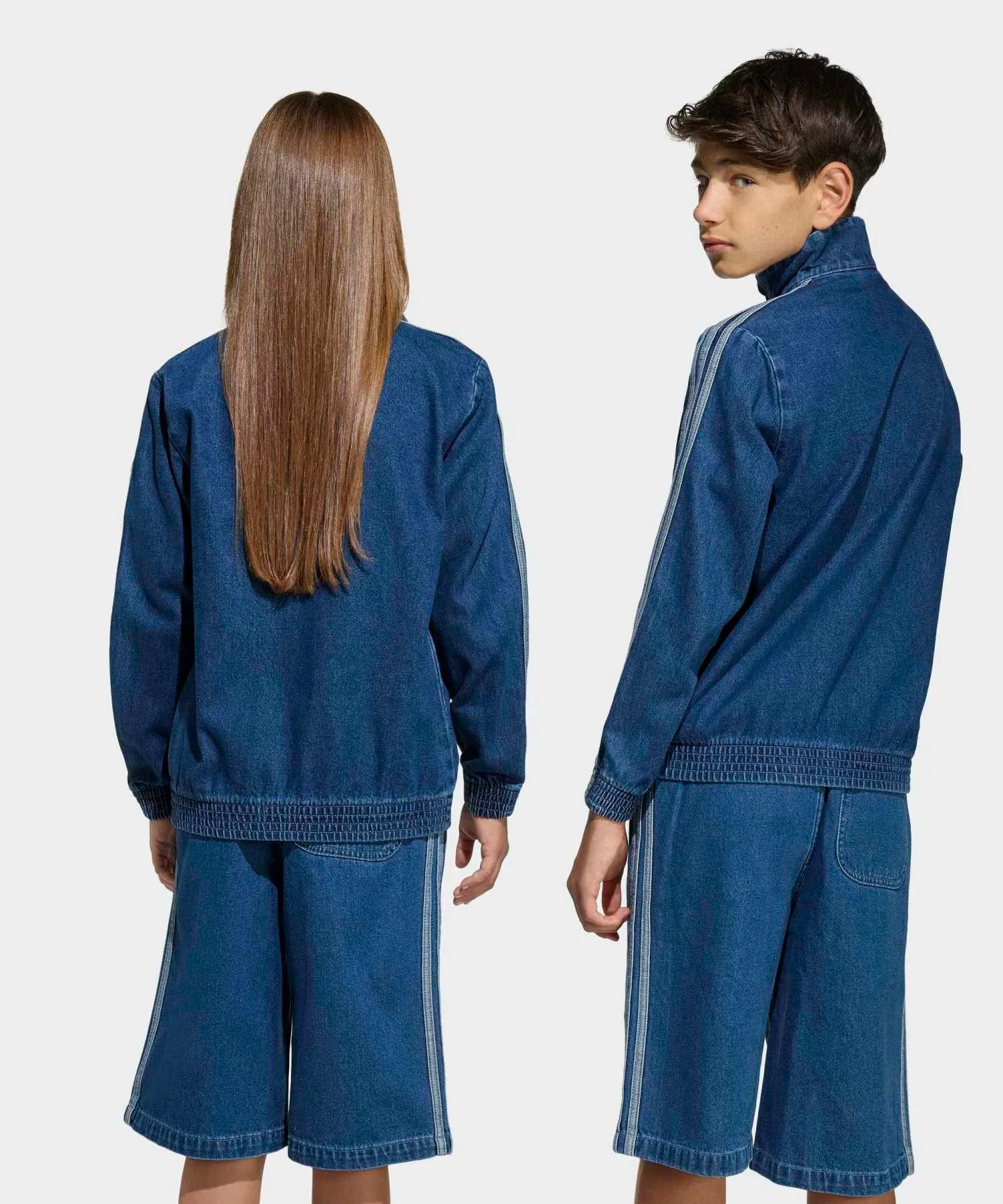 Спортивная куртка Firebird из денима / джерси / adidas Originals — фото 2