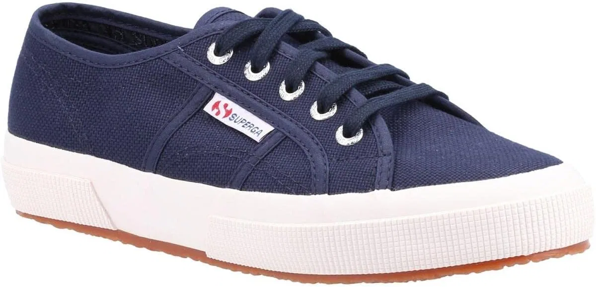 Женские кроссовки Superga 2750 Linu на шнуровке, Blue Navy White F43 — фото 4