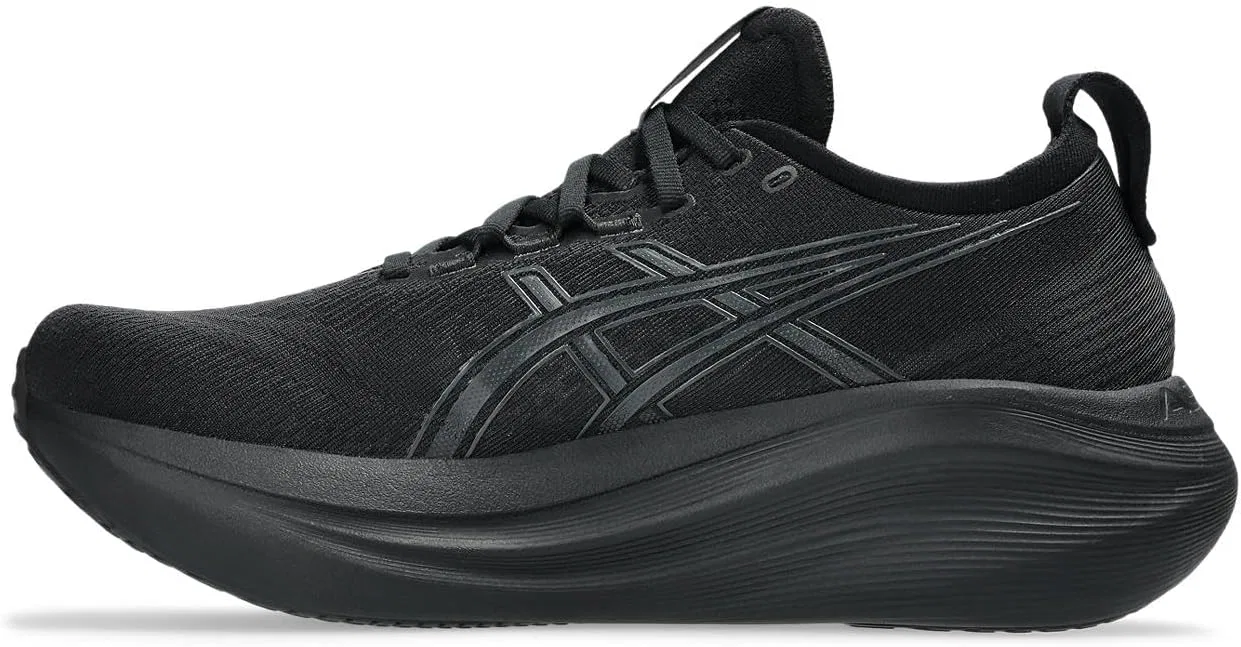 Мужские беговые кроссовки ASICS Gel-Nimbus 27, Black White — фото 4