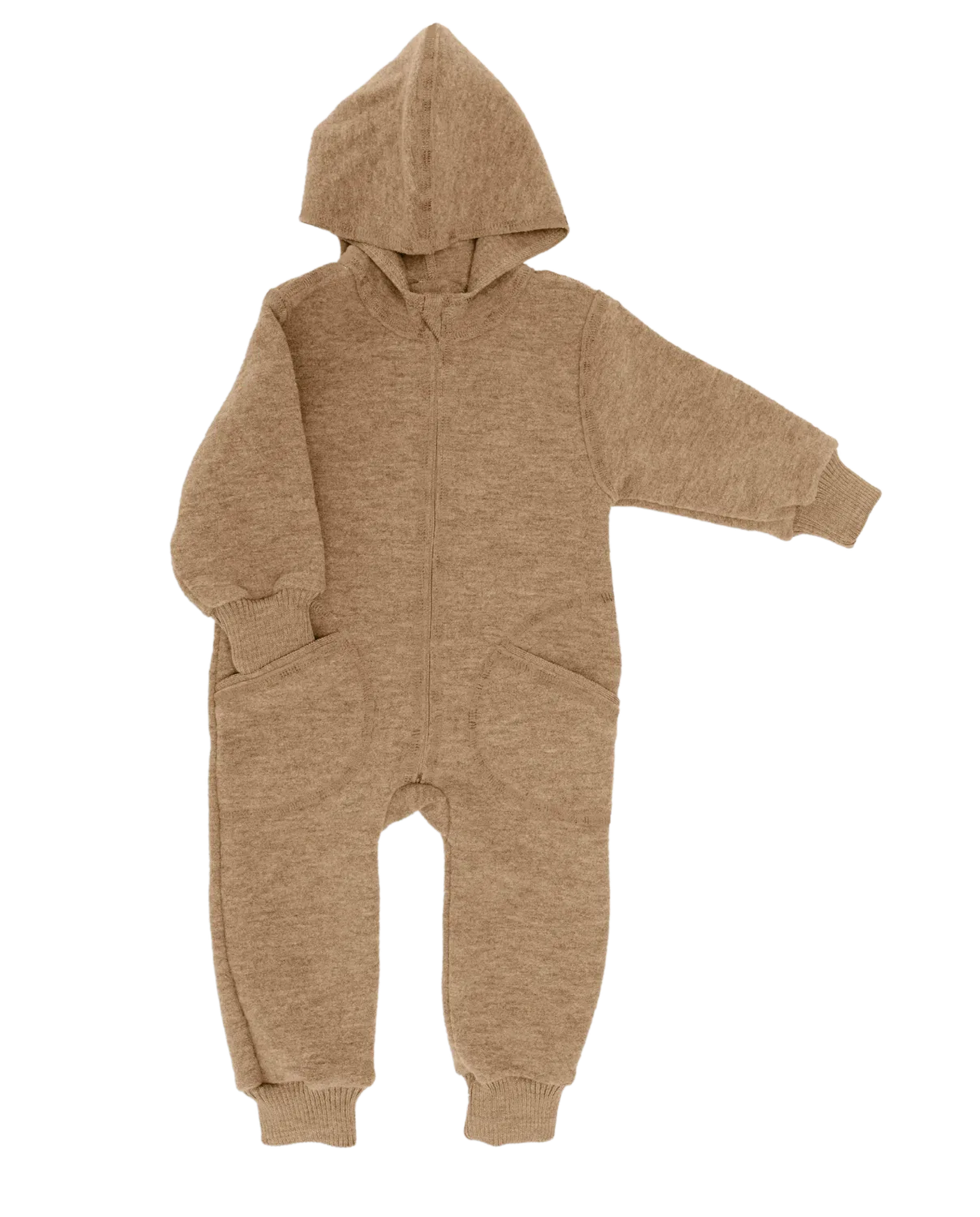 Комбинезон с капюшоном, Kinderhaus Blaubär, миндальный меланж