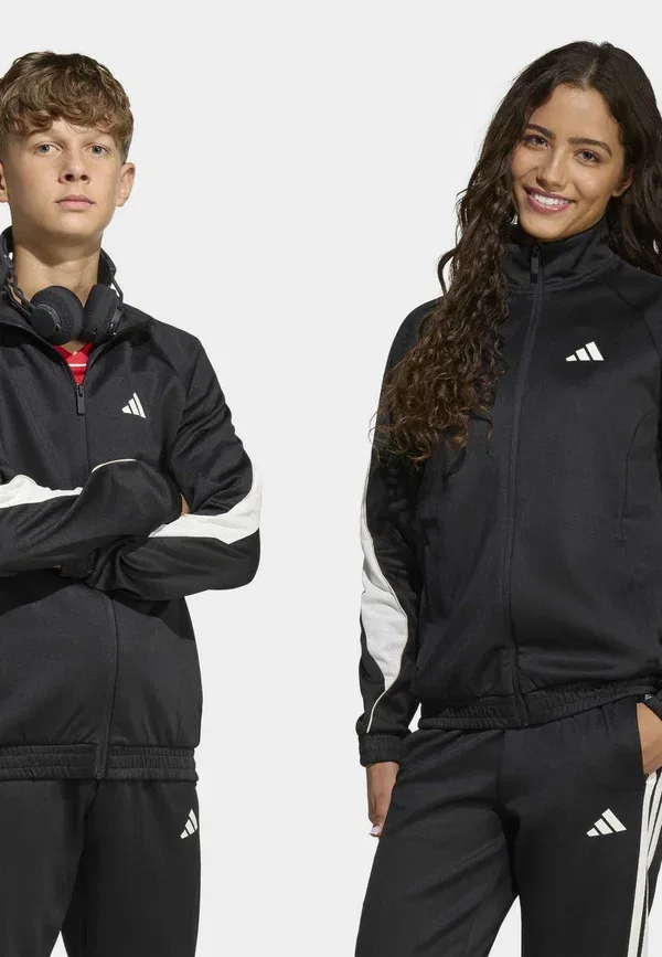 Куртка спортивная Adidas Performance Stadium track jacket training jacket, черный офф-вайт