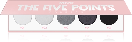 

Палитра теней для век Miyo Eyeshadow The five points, 02 Smokey 1 szt.