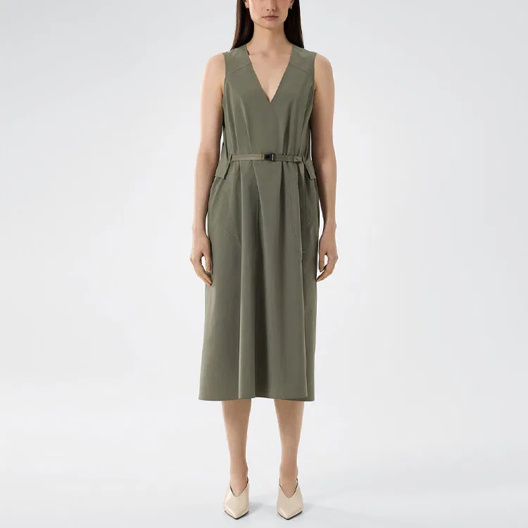 Arcteryx Платье без рукавов Icosa Dress бренда Arc'teryx, цвет Dusty Green — фото 3
