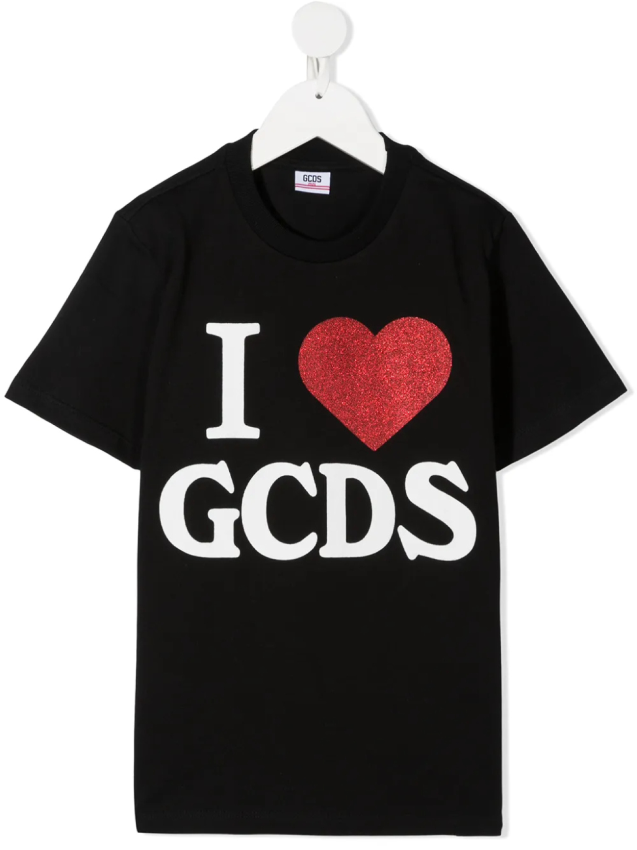 

Футболка с графичным принтом и круглым вырезом Gcds Kids, черный