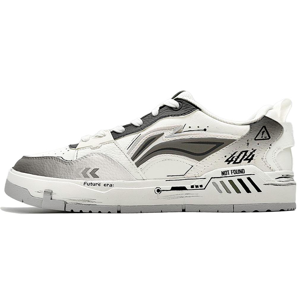 

LINING Кроссовки для скейтбординга Yuan Chu с амортизацией, износостойкие, увеличивающие рост, белые серые