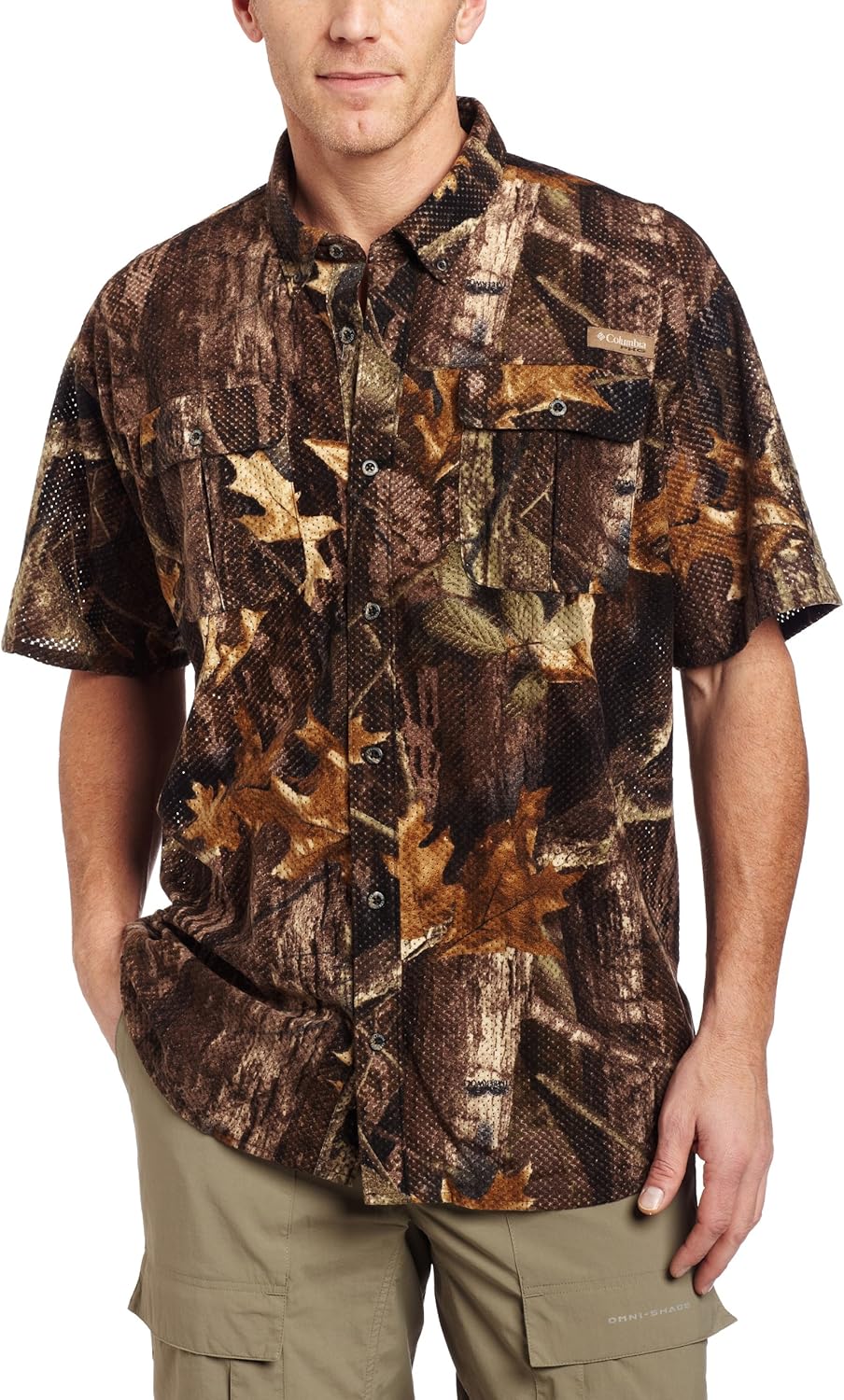 

Columbia Мужская футболка с коротким рукавом Protector Mesh Bdu, Timberwolf