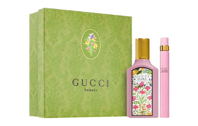 Парфюмерный набор Gucci: духи Flora Gorgeous Gardenia, 50 мл + пробник, 10 мл — фото 3