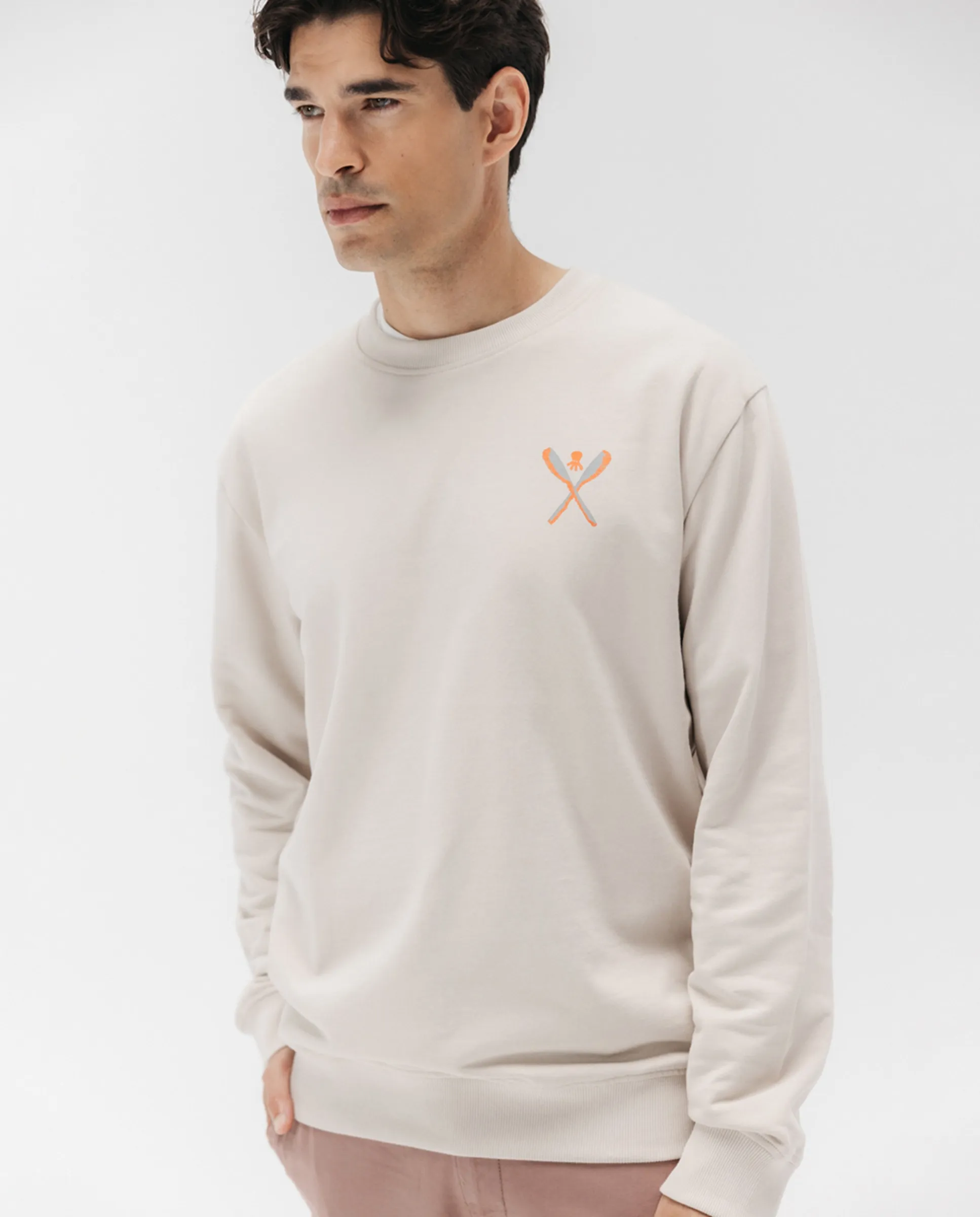 

Мужская толстовка с принтом на спине El Pulpo, бежевый