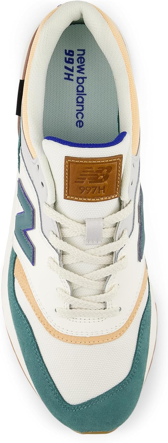 Кроссовки New Balance Unisex Adult 997r V1, Sea Salt/New Spruce/Team Royal — фото 4