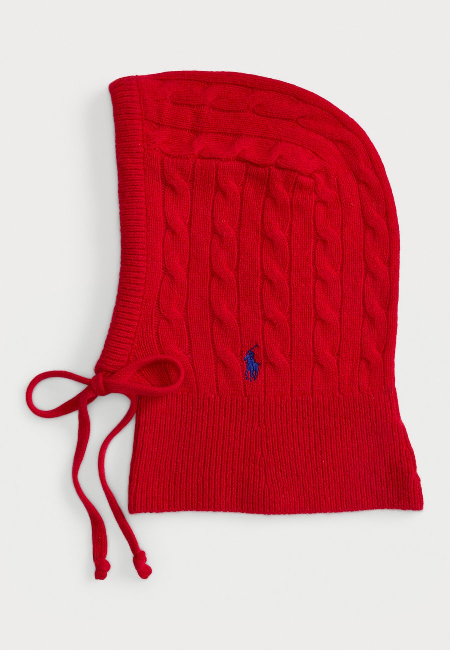 

Шапка Polo Ralph Lauren CABLE WOOL CASHMERE HOODED SNOOD, Compass Red/Red