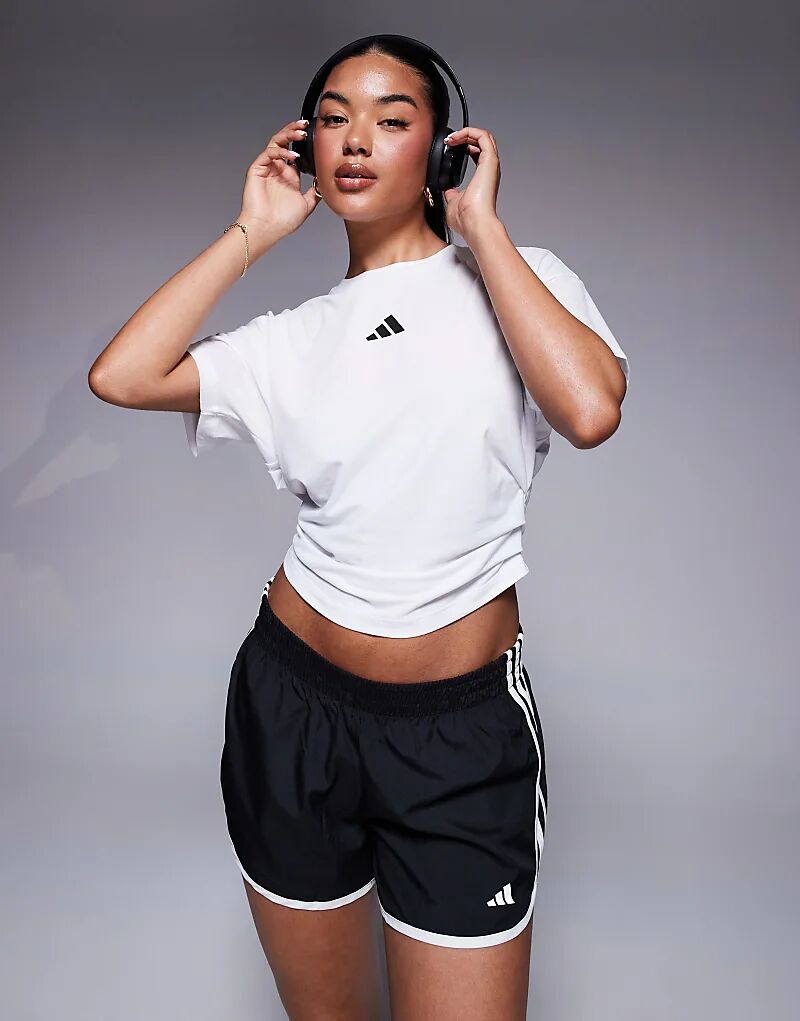 

Футболка adidas Training Power с закрученной спиной белого цвета Adidas Performance