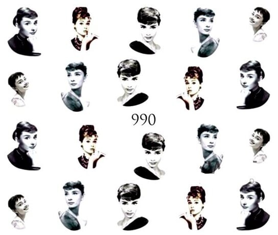 

Водные наклейки для ногтей - №990, Raisin