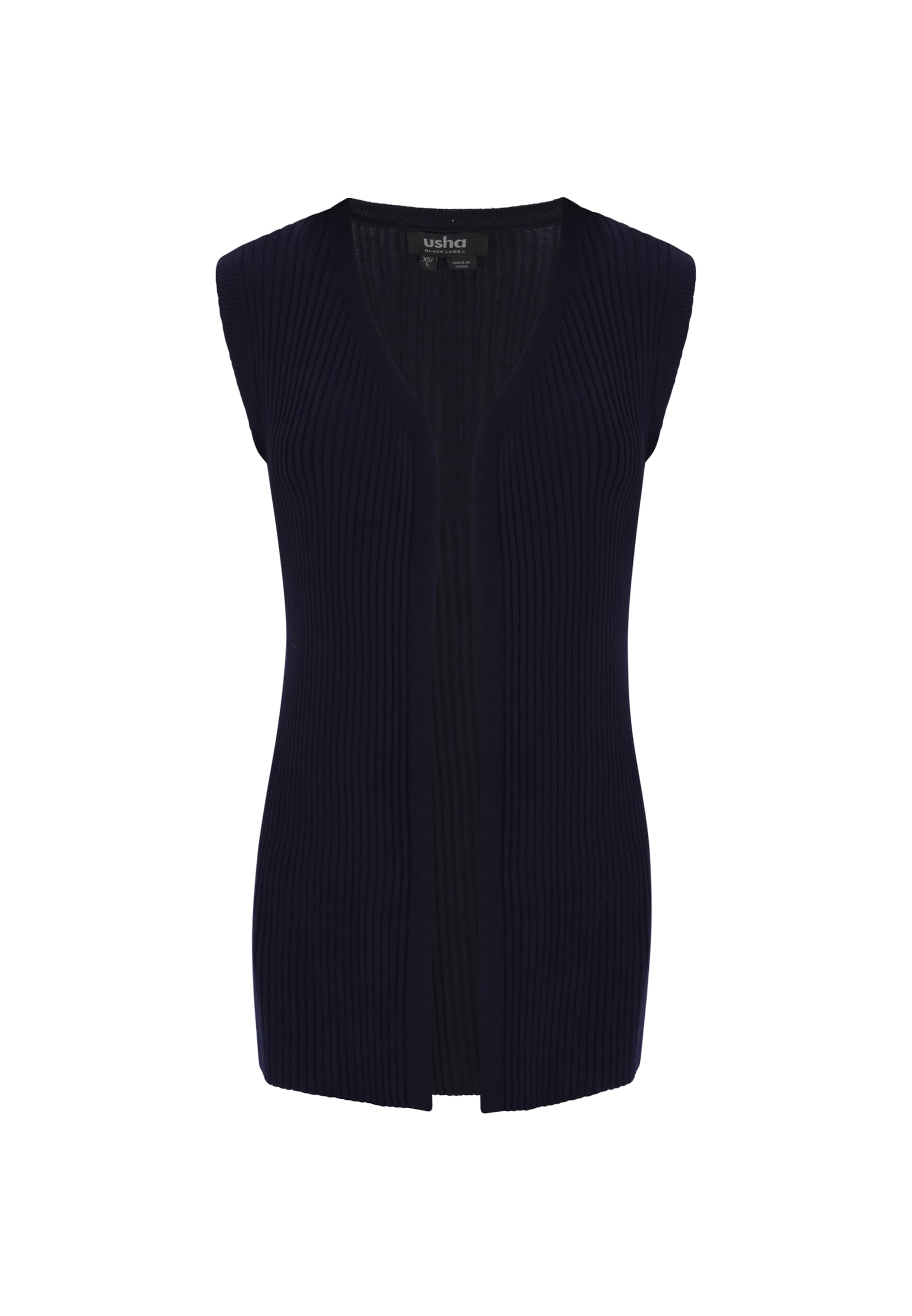 

Usha BLACK LABEL Вязаный жилет 'Classic' в темно-синем цвете