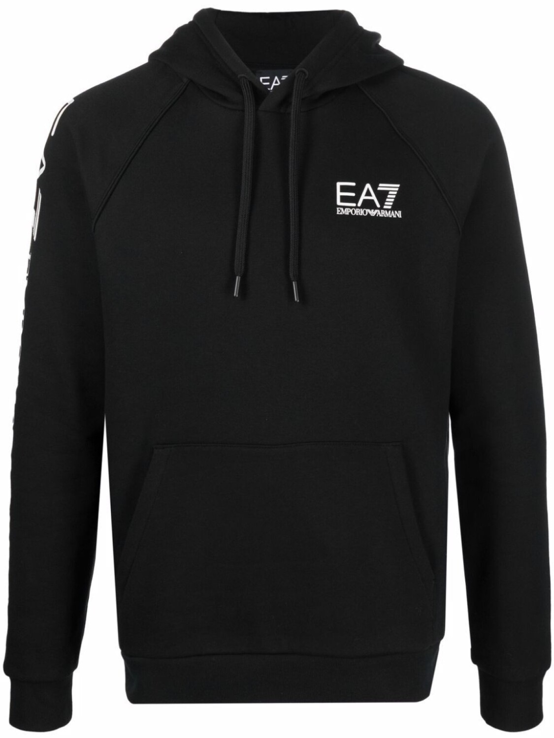 

Худи с логотипом Ea7 Emporio Armani, черный