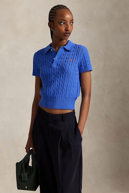 

Хлопковый свитер Polo Ralph Lauren, синий