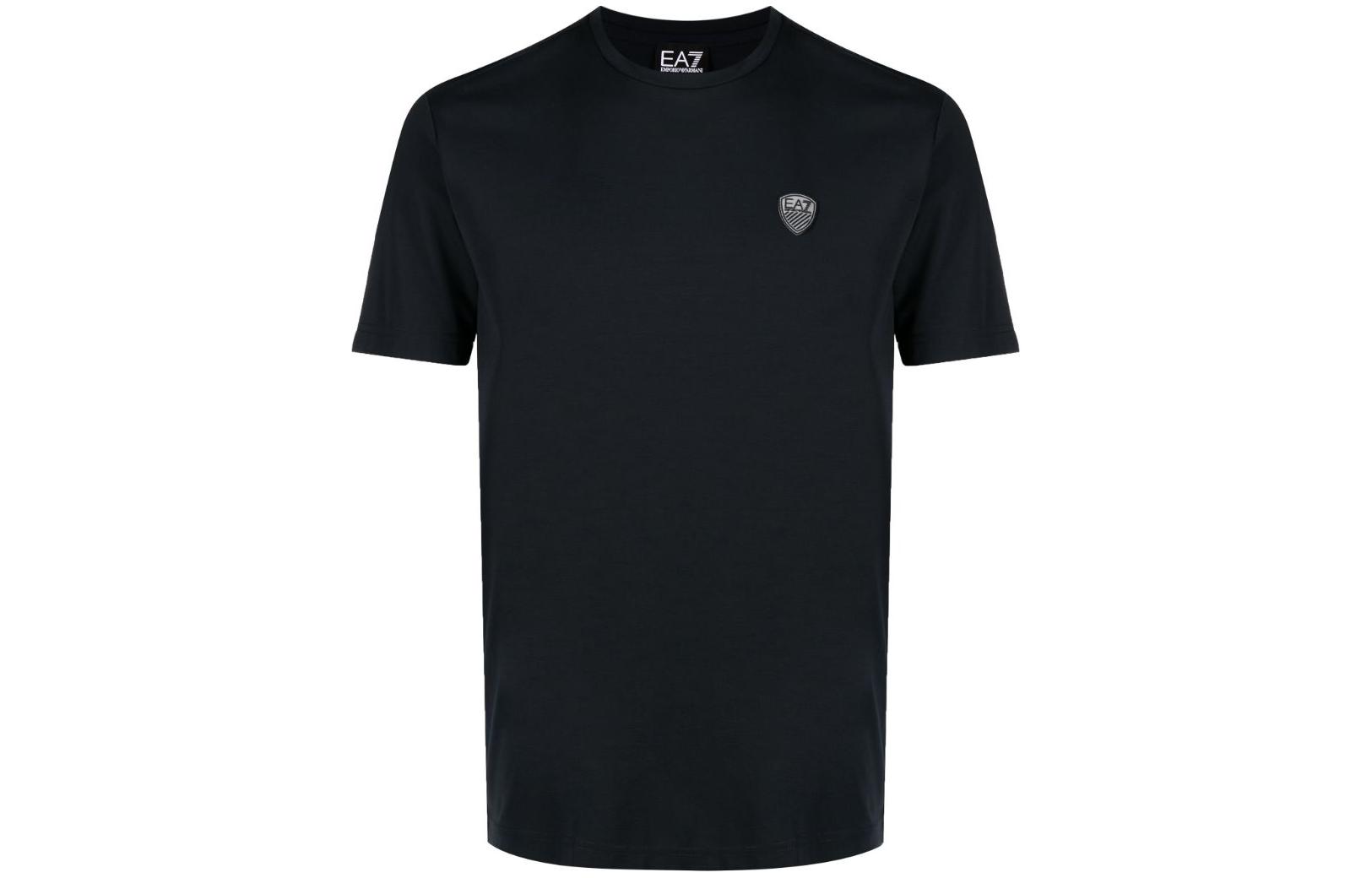 Футболка Ea7 Core Shield Crewneck EMPORIO ARMANI, черный — фото 2