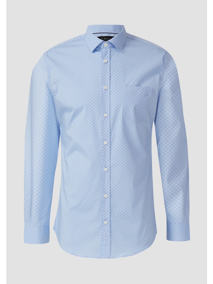 

Рубашка s.Oliver BLACK LABEL, синий