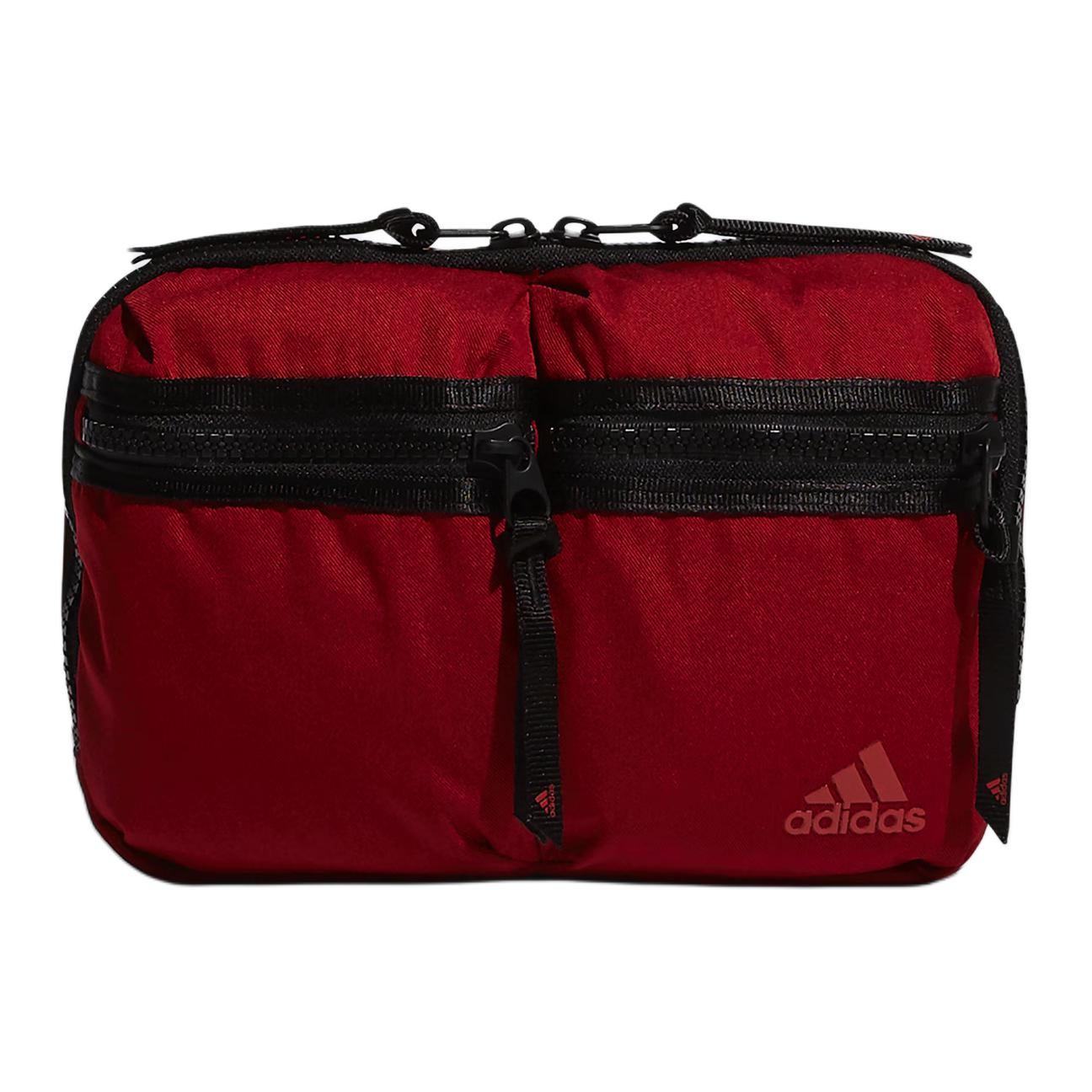 

Adidas Полиуретановая сумка через плечо, женская, красная