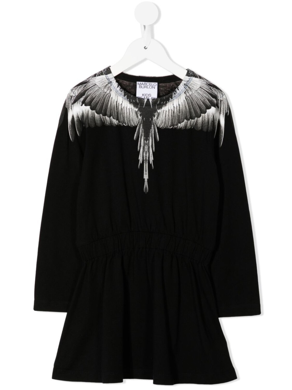 

Платье Marcelo Burlon County Of Milan Kids Icon Wings из хлопка, черный