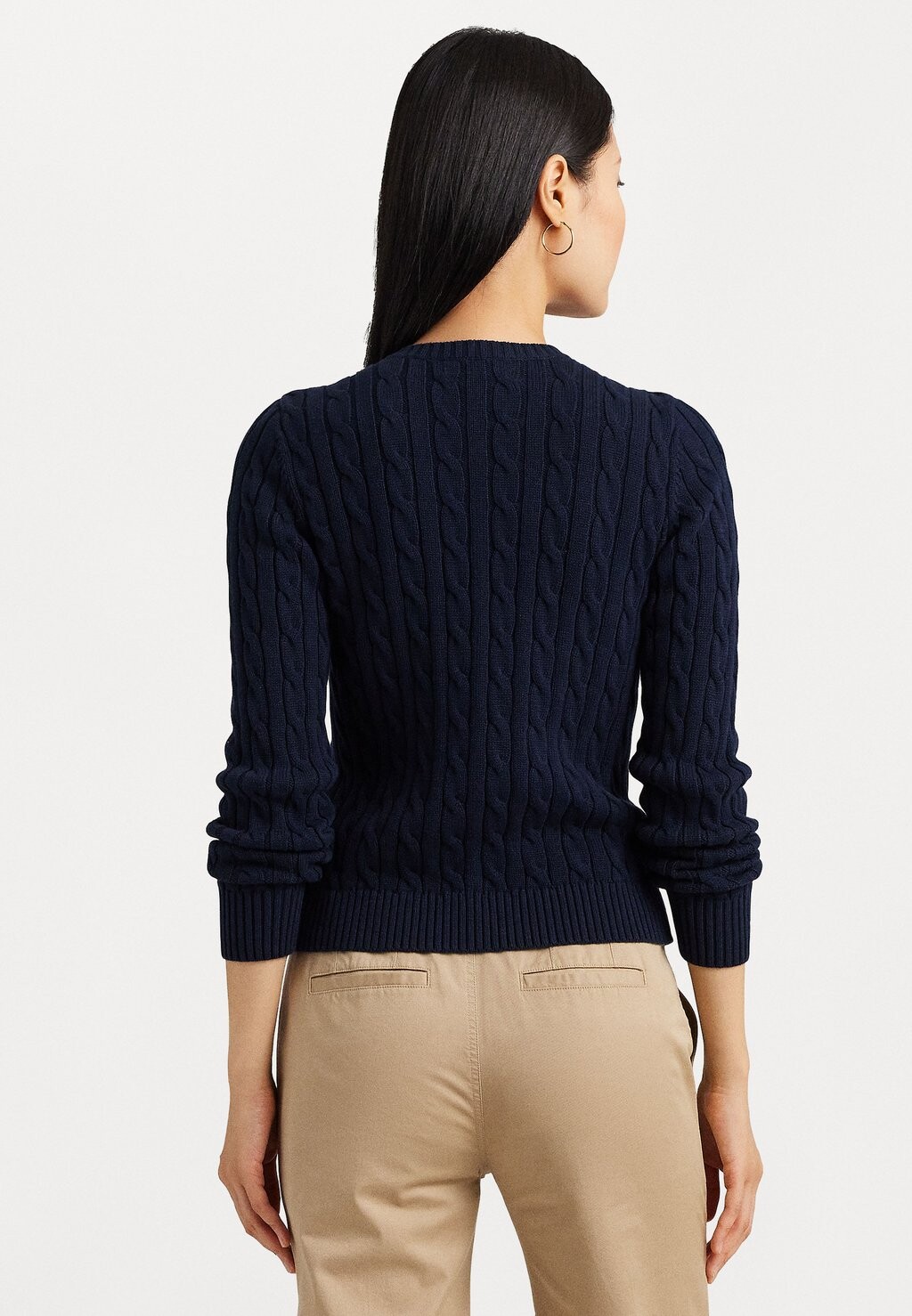 

Кардиган CABLE KNIT COTTON CARDIGAN Ralph Lauren, синий
