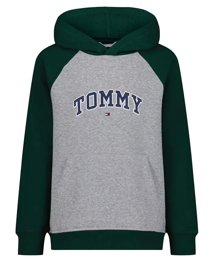 

Мальчики 8-20 худи с регланными рукавами Tommy Hilfiger, черный