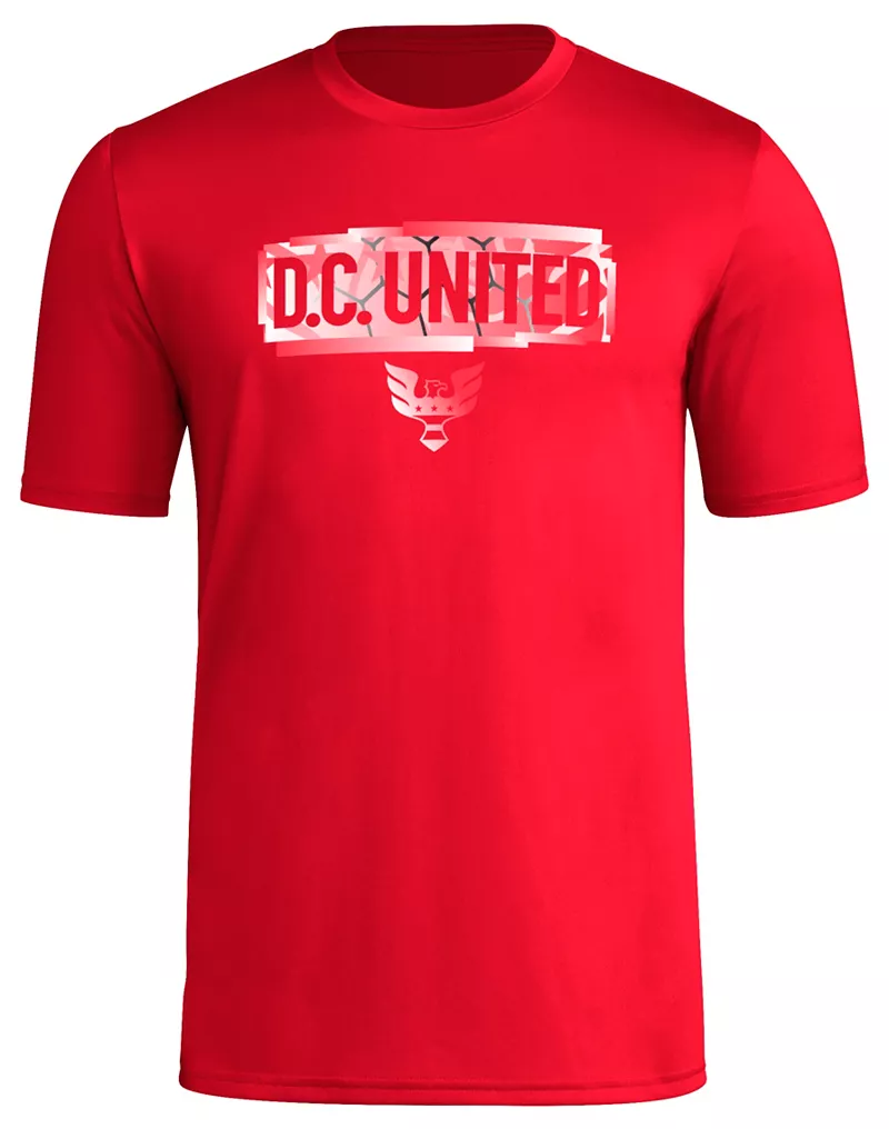 

Красная футболка Adidas Adult DC United 2024 Local