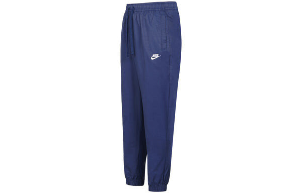 Брюки nsw spe wvn athleisure casual sports woven bundle feet long pants navy blue Nike, синий — фото 2